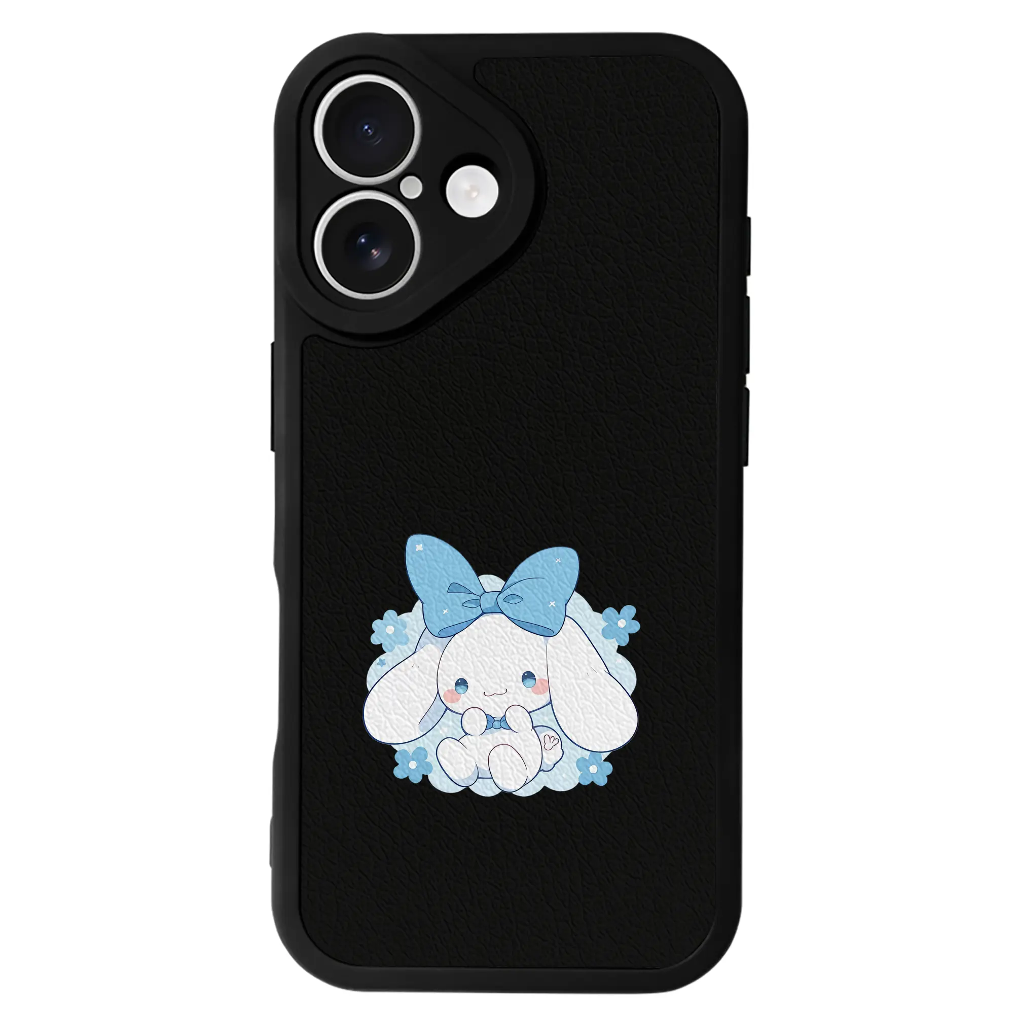 サンリオ グッズ,シナモロール - IPhone 16シリーズ対応 ・ シリコンスマホケース ・ レザー調 ・ 高精度フィット ・ 耐衝撃 ・ ワイヤレス充電対応 ・ 精密カット